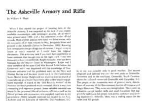 The Asheville Armory and Rifle – American Society of Arms Collectors