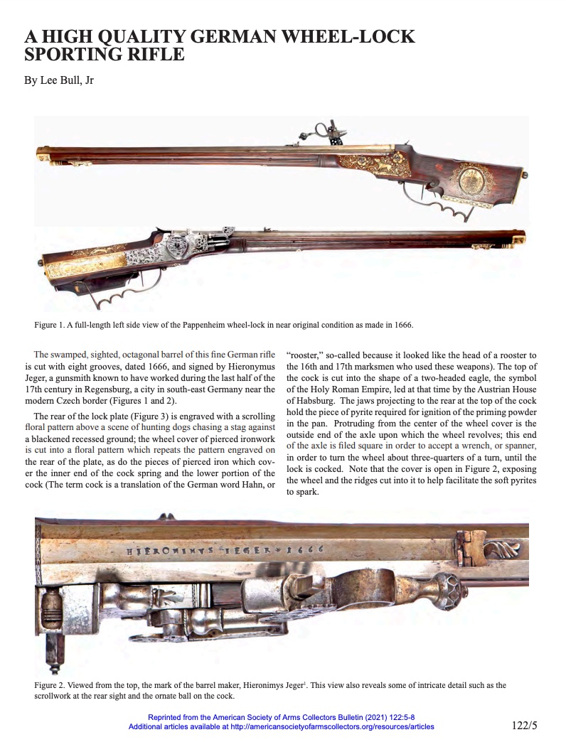 A high quality German wheel-lock sporting rifle – American Society of ...