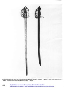 Mid-18th Century British Military Swords with Open “S” Paneled Guard ...