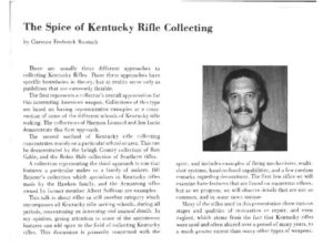 The Spice of Kentucky Rifle Collecting – American Society of Arms ...