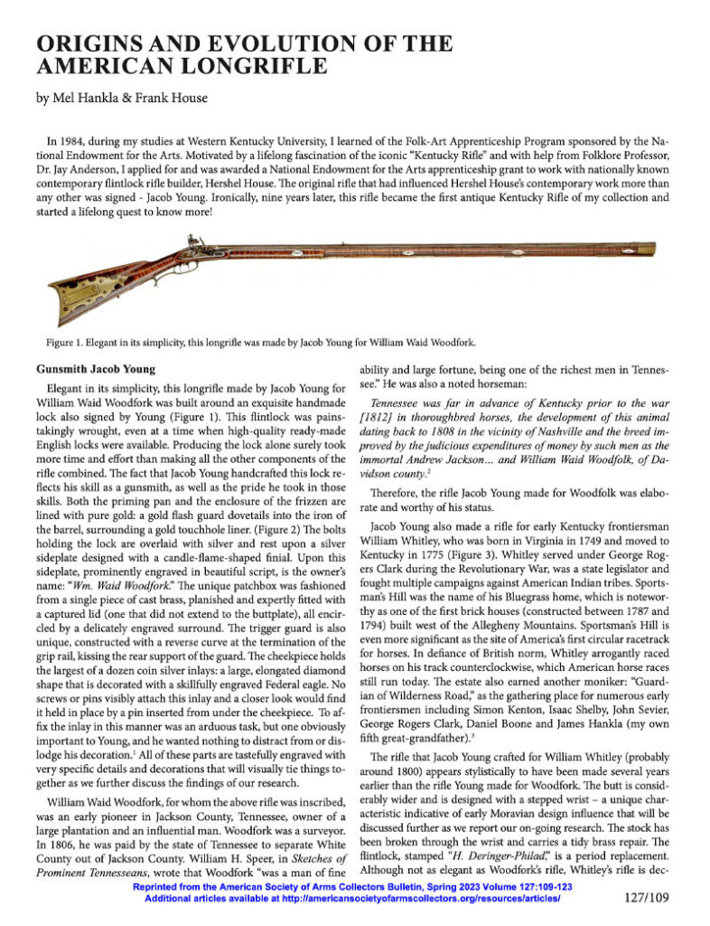 Origins and Evolution of the American Longrifle