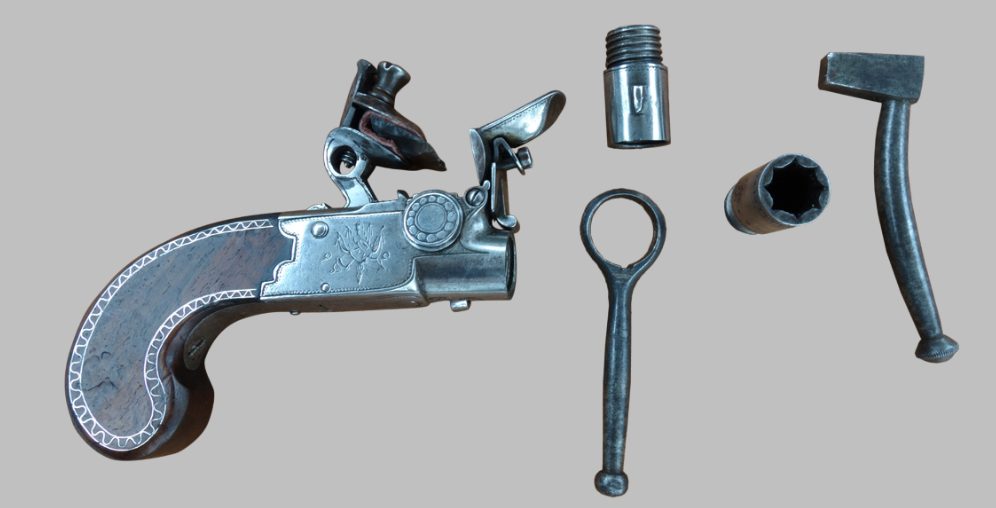 Superimposed Loads Flintlock Pistol